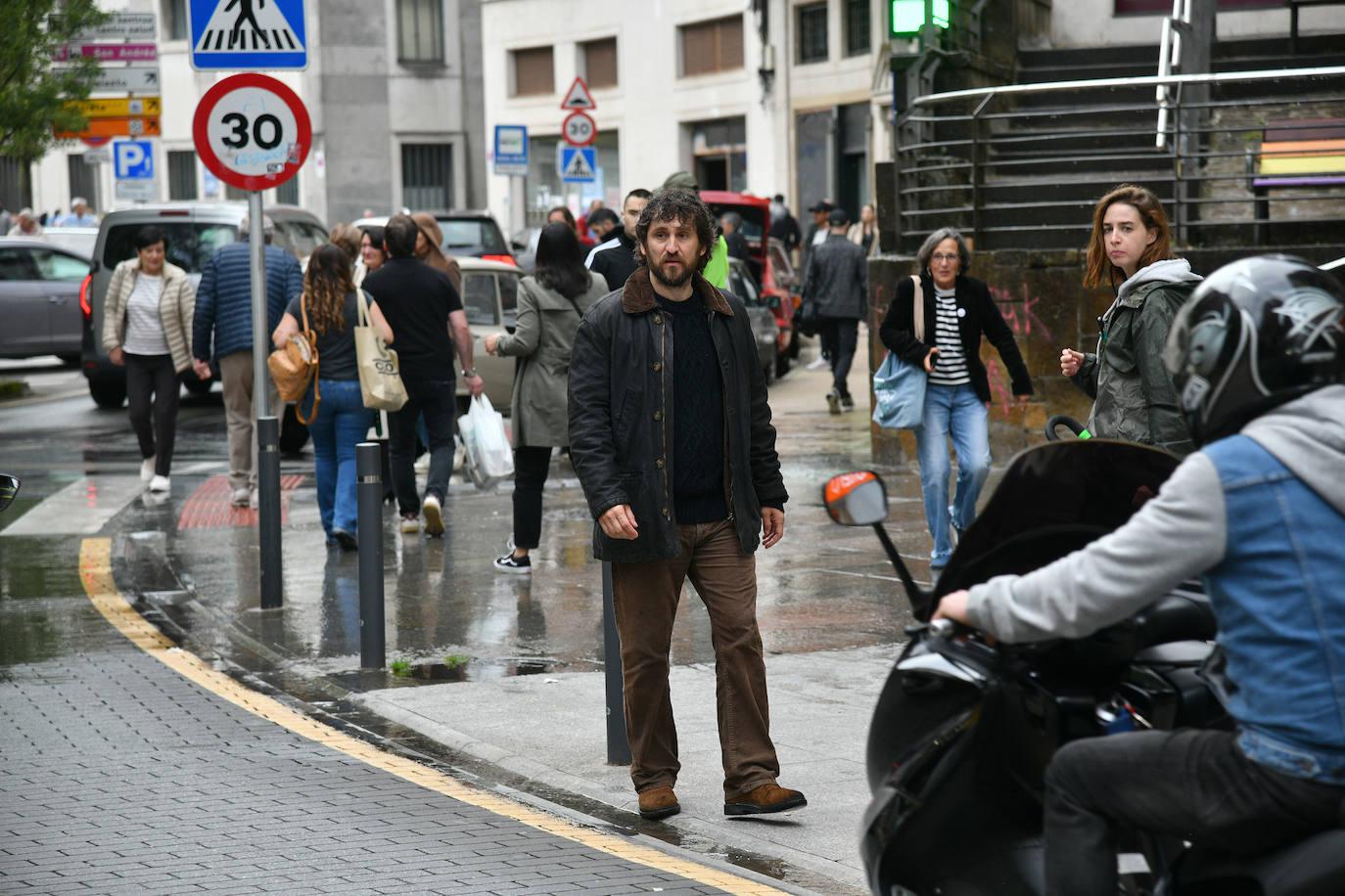 Rodaje en Eibar de la película de Díaz Yanes