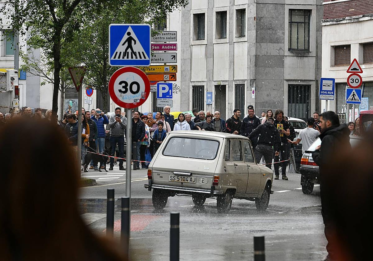 Rodaje en Eibar de la película de Díaz Yanes