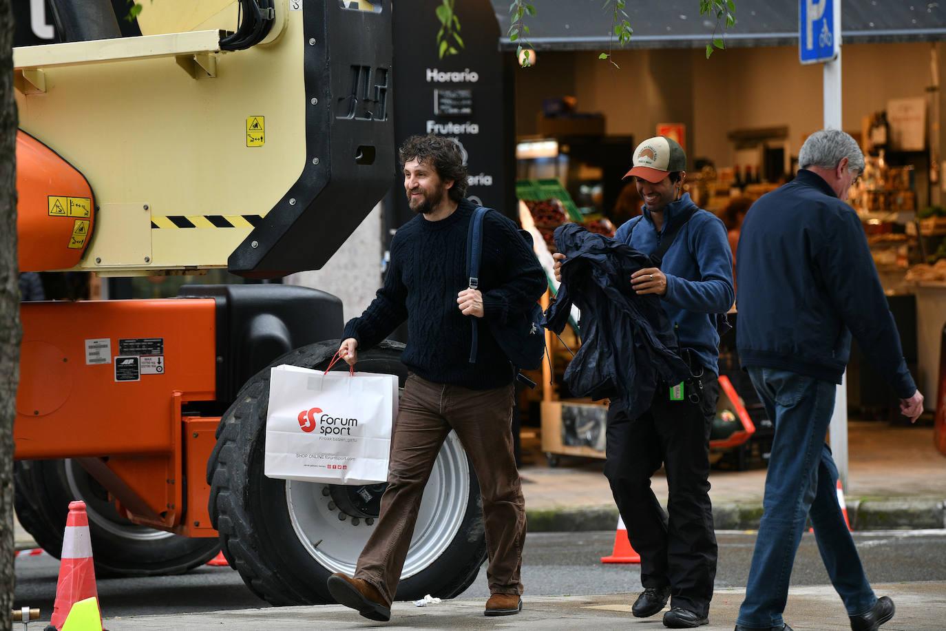 Rodaje en Eibar de la película de Díaz Yanes