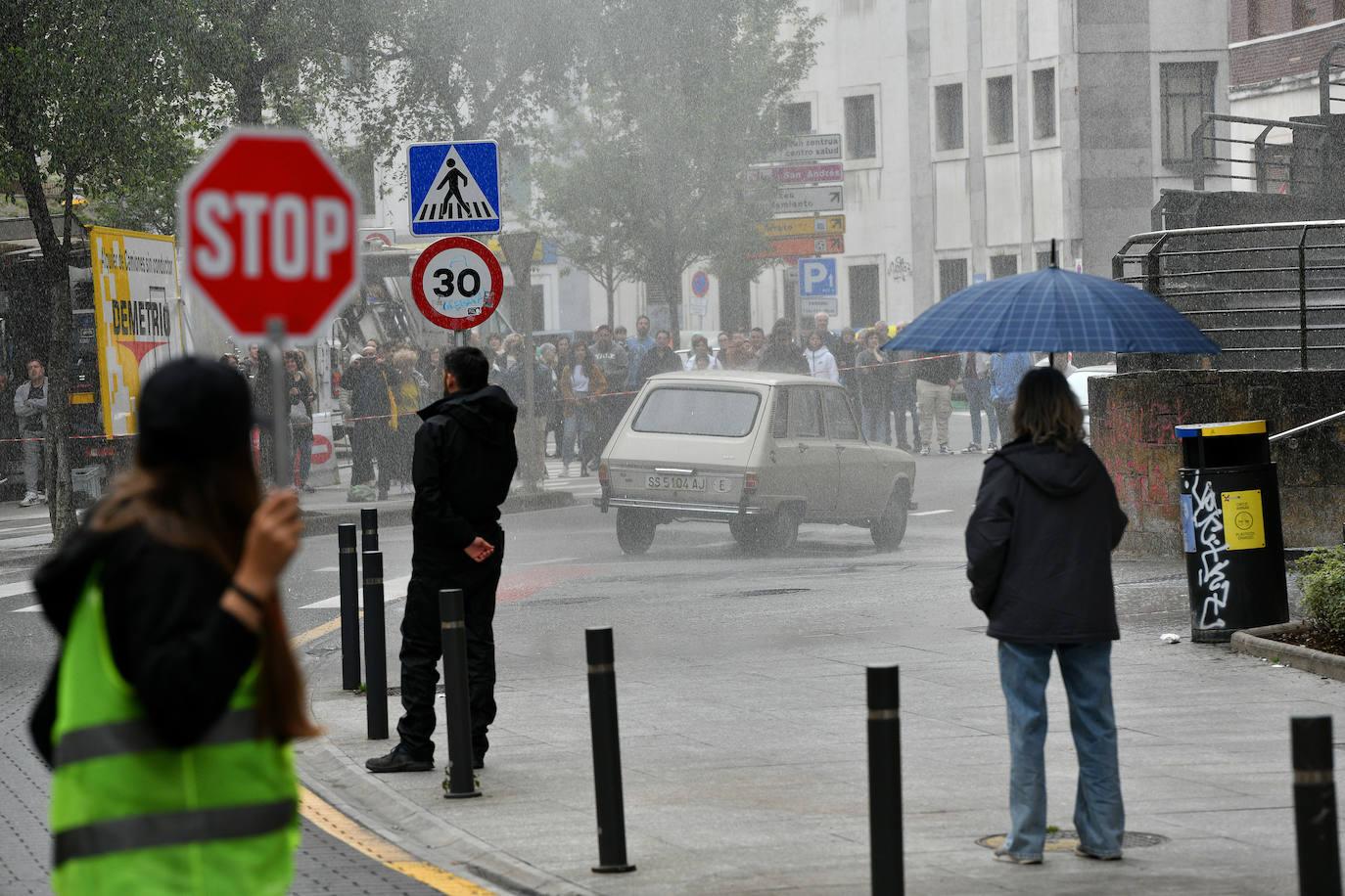 Rodaje en Eibar de la película de Díaz Yanes