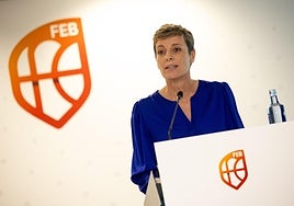 Elisa Aguilar, presidenta de la Federación Española de Baloncesto.