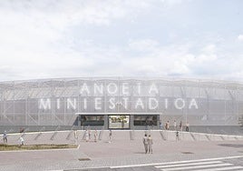 Las infografías de la propuesta definitiva para la remodelación que se trasladará pasado mañana al Consejo de Administración de Anoeta Kiroldegia.