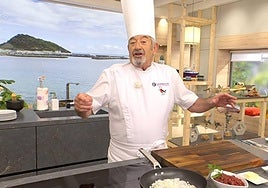 Karlos Arguiñano contó cómo vivió su hijo Zigor el avistamiento de un tiburón en Zarautz.