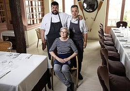 Producto y parrilla en el restaurante Arraunlari Berri de Hondarribia