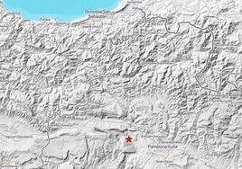 Epicentro del terremoto de 2.6 grados de anoche en el Valle de Ollo.