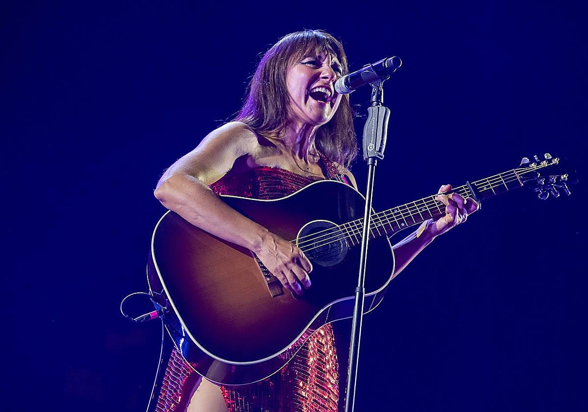 La cantante Eva Amaral en un momento de su actuación en el pasado Festival Sonorama 2023.