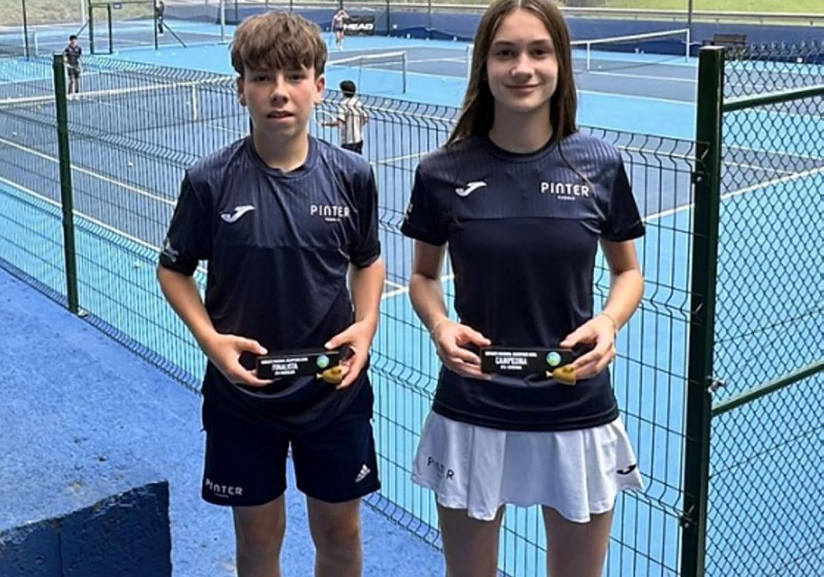 Marcos Aramayo y Maria Zubizarreta, en el Complejo Ametzagaña.