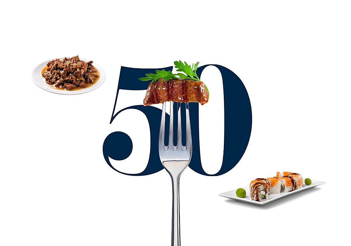 Oriol Castro, Eduard Xatruch y Mateu Casañas, de Disfrutar, reciben el primer premio anoche en Las Vegas.