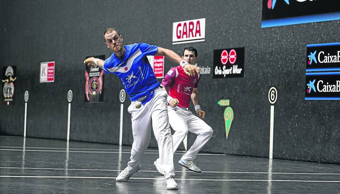 Laso y Altuna, durante la final del Manomanista