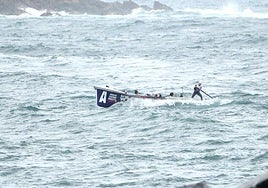 La 'Lugañene' se supo amoldar a las complicadas condiciones del campo de regateo ayer en Donostia.