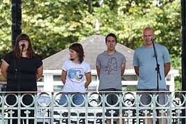 Aste Nagusian burutu zen bertso jaialdia, Easo Plazan.