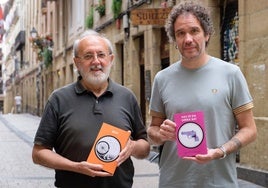 Pablo Barrio eta Mikel Ayllon, Donostiako aurkezpenaren aurretik.