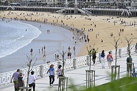 Día despejado en Donostia.