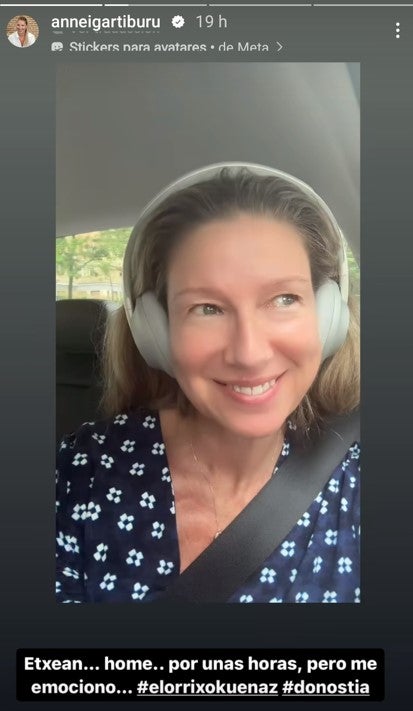 Anne Igartiburu, en San Sebastián.
