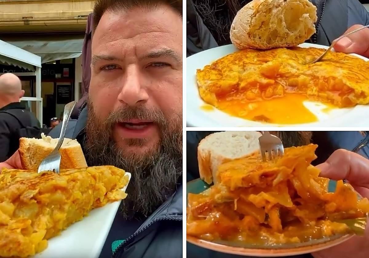 Bosco Castro salió satisfecho tras probar los pintxos de tortilla de seis bares de San Sebastián.