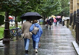 Jornada lluviosa en San Sebastián