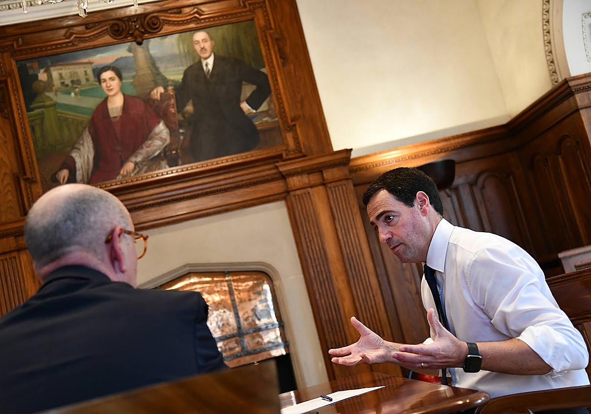 Imanol Pradales, durante la entrevista.