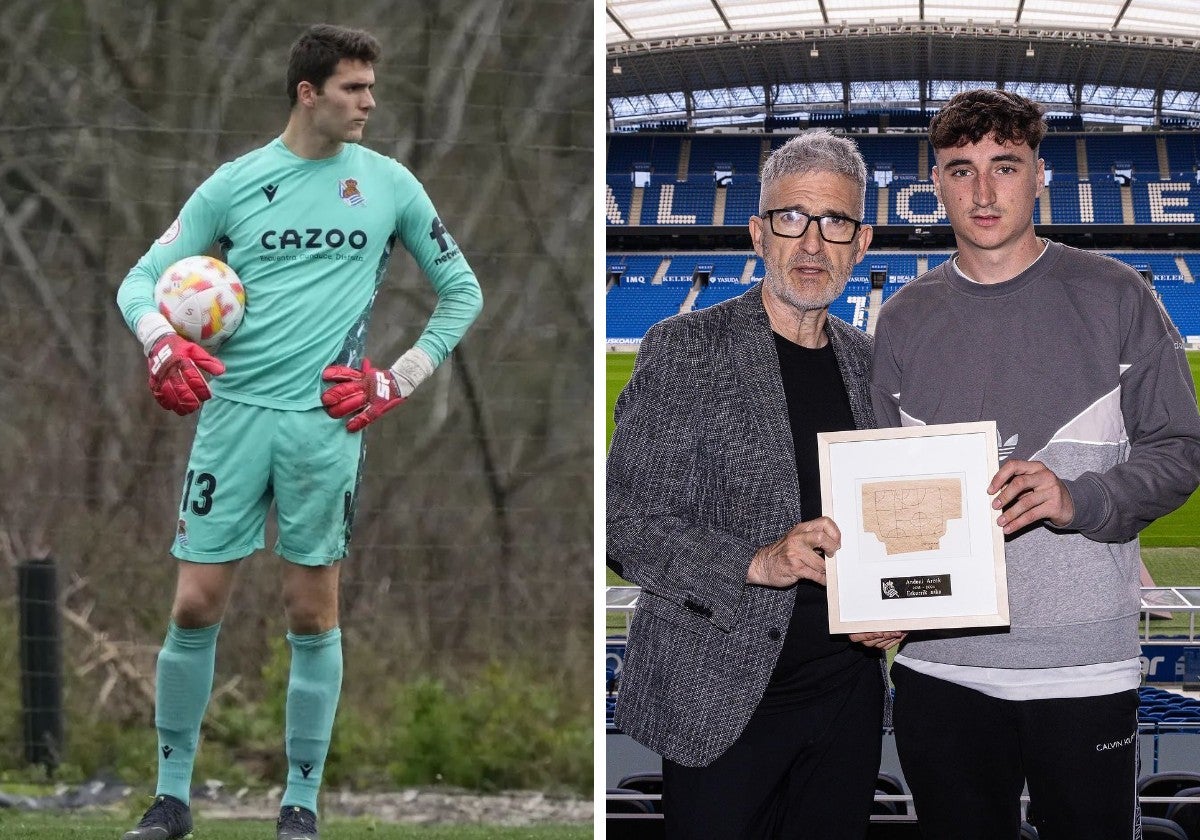 Egoitz Arana en el Sanse y Andoni Arzak con Roberto Olabe.