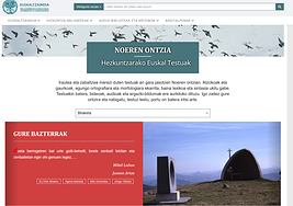 'Noeren ontzia', «euskal memoria literario komuna», aurkeztu du Euskaltzaindiak