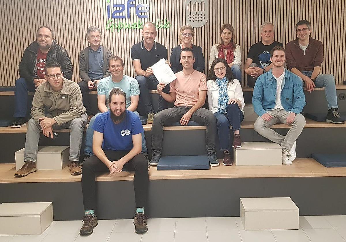 Algunos trabajadores de IZFE.