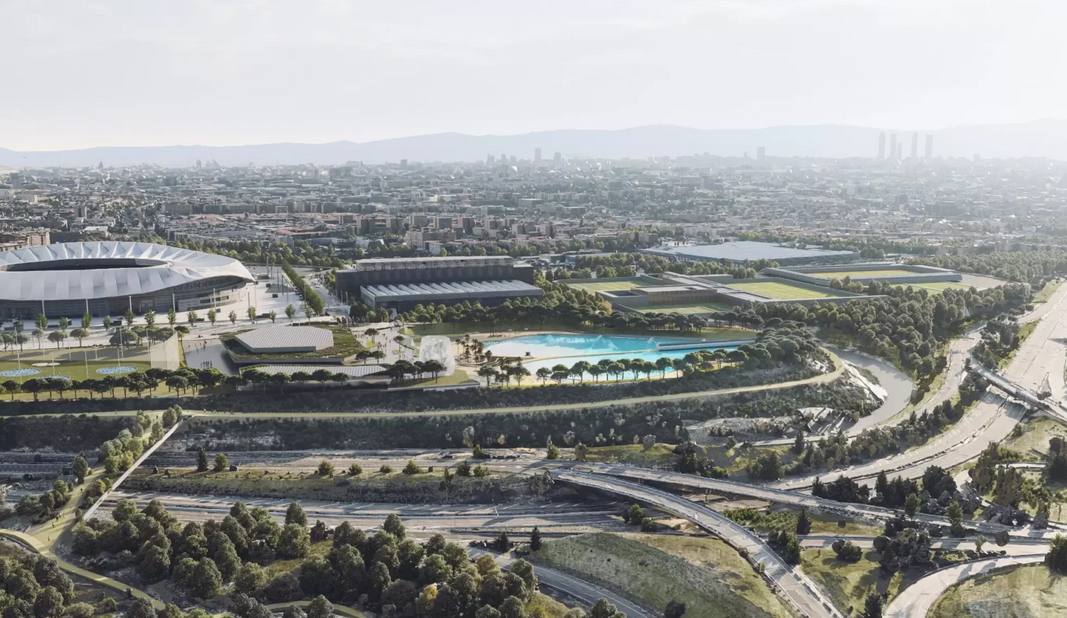 La playa urbana de Madrid no forma parte de la construcción de la primera fase de la 'Ciudad del Deporte'.