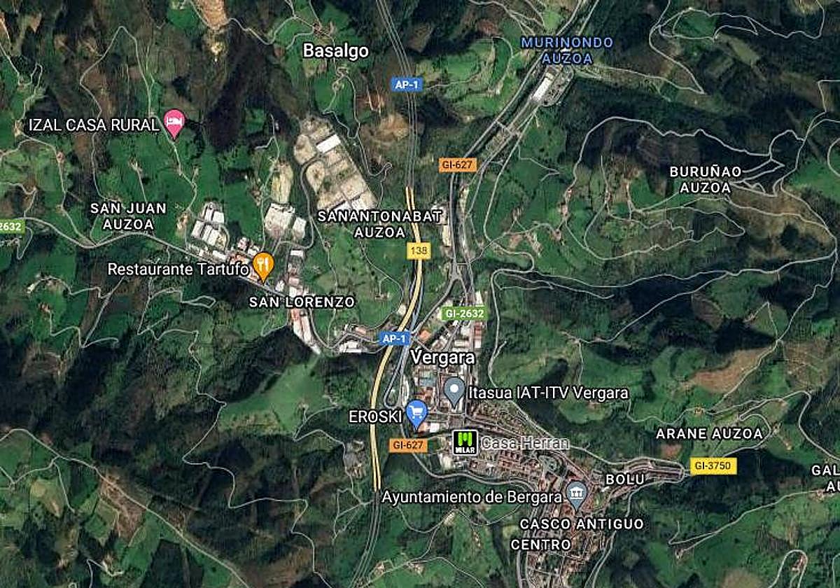 La AP-1 se cerrará este jueves de madrugada a la altura de Bergara