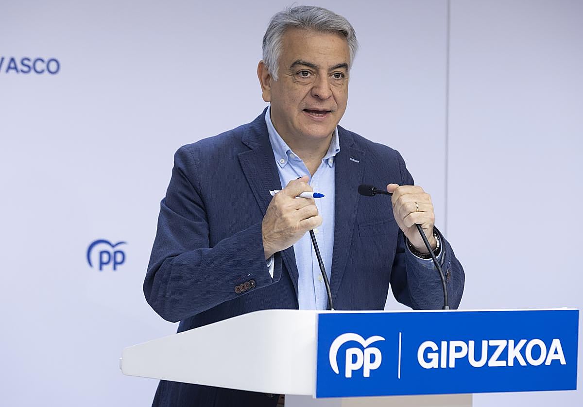 El presidente del PP vasco, Javier de Andrés.