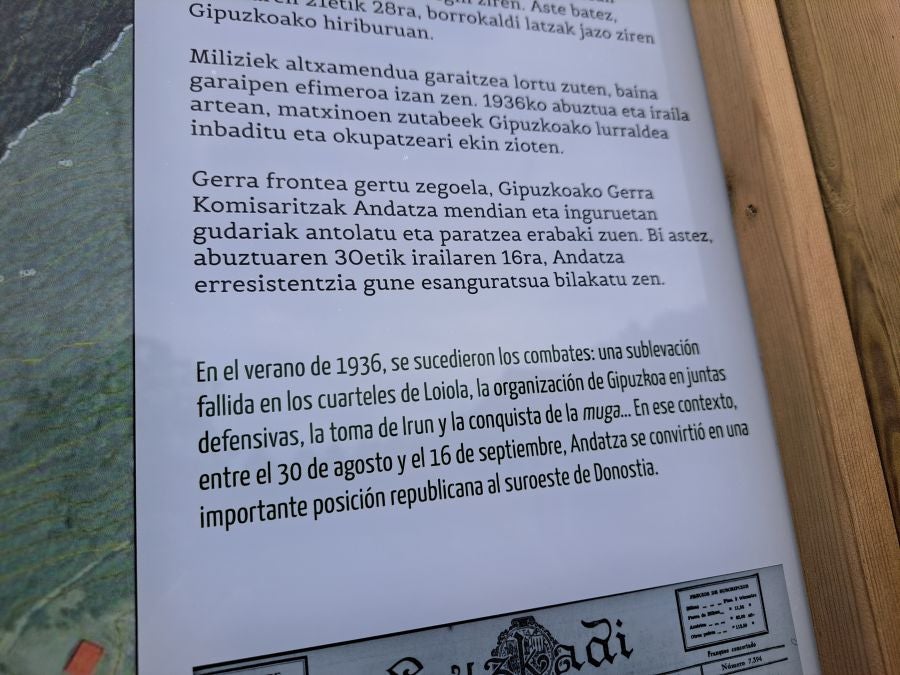 Paseo hasta la cima de Andatza