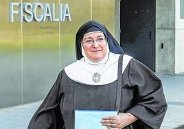 Laura García de Viedma, sor Isabel, en una reciente comparecencia en los juzgados.