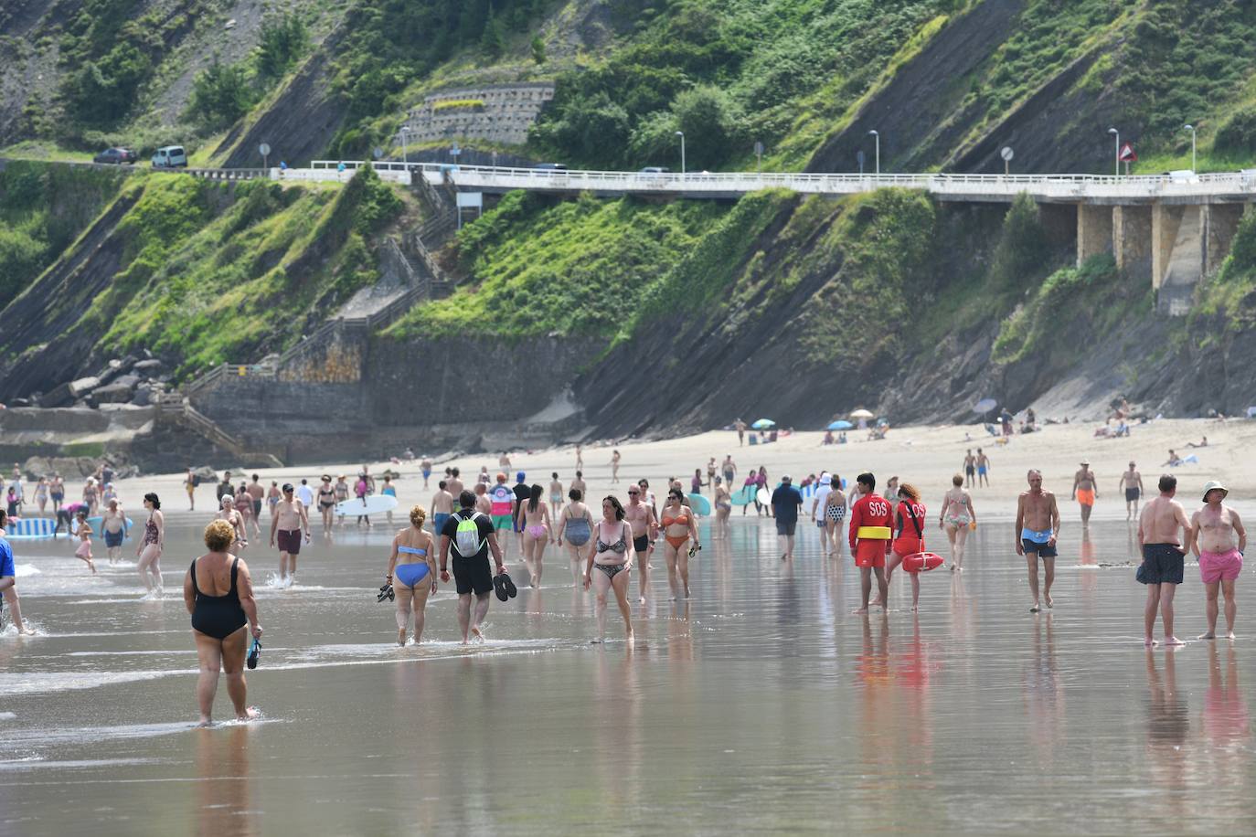 Playas y ríos por fin llenos en Gipuzkoa