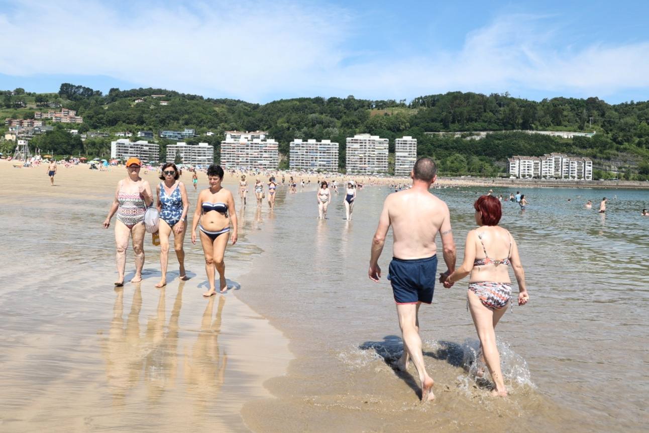 Playas y ríos por fin llenos en Gipuzkoa