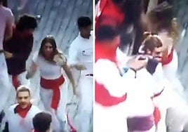 El choque viral de una corredora de San Fermín: de cara contra una de las barreras del recorrido