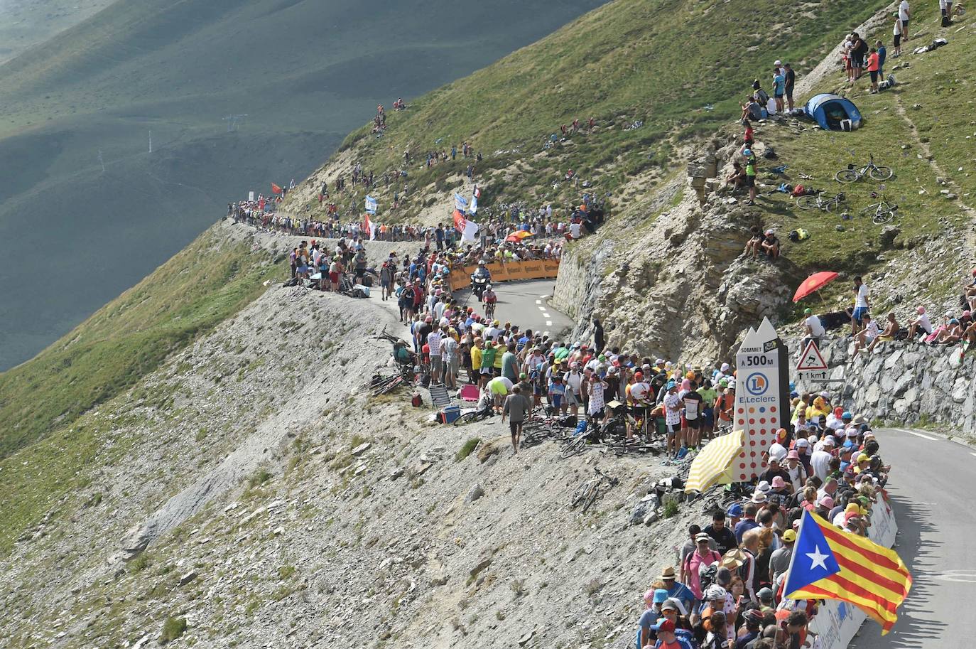 Imagen de las últimas rampas del Tourmalet en 2019.