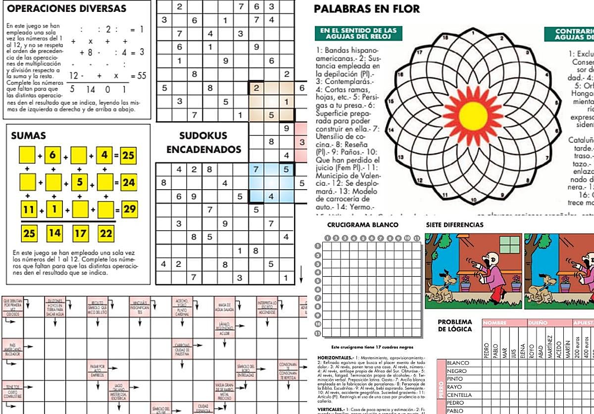 Disfruta en verano con el suplemento de pasatiempos más completo cada domingo gratis con DV