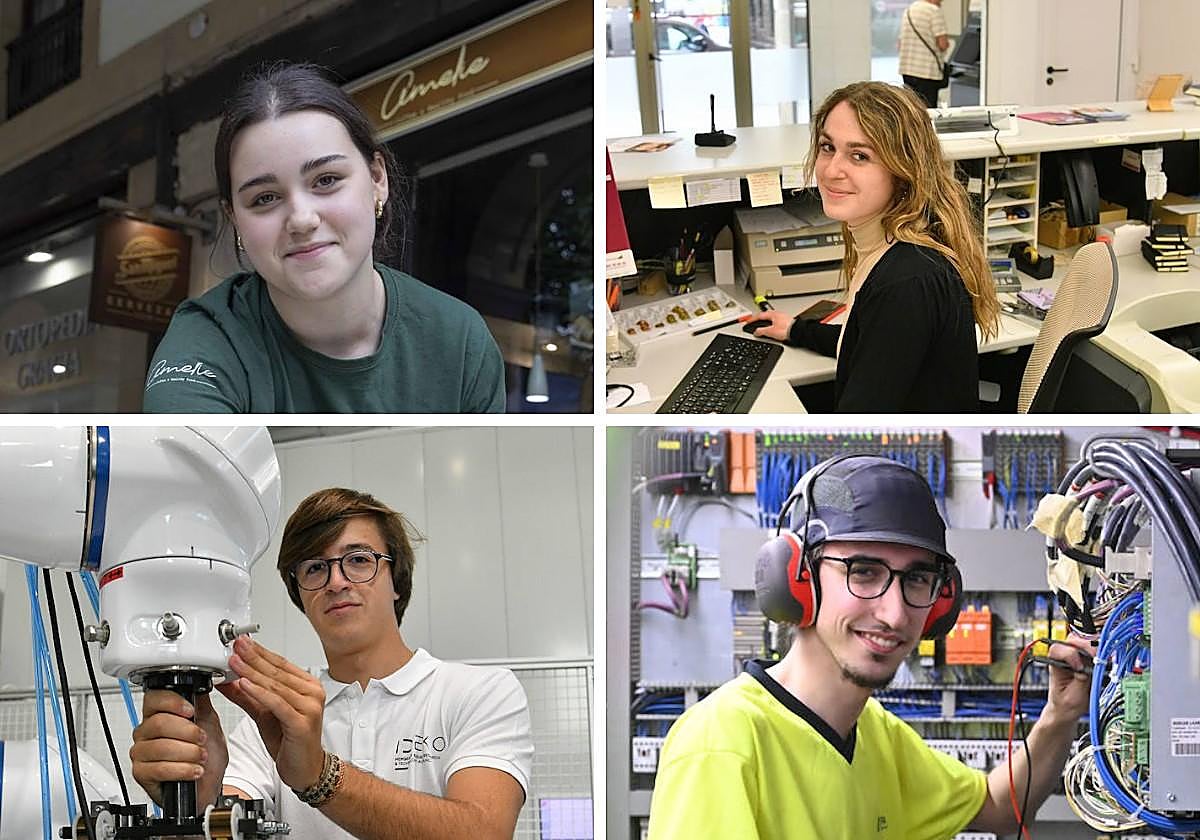 Sandra Ares, Laura Romero, Mateo Galardi y Adrián Herrero son jóvenes que han aprovechado las oportunidades de trabajo que se abren en verano para hacerse un hueco en el mundo laboral, y que han querido compartir su experiencia con DV.