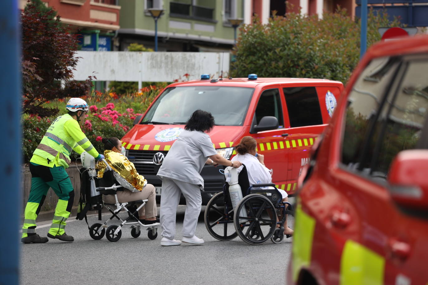 Las imágenes del incendio de Errenteria