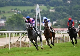 'Salmarak' se impone en la quinta carrera del programa de ayer en el hipódromo.