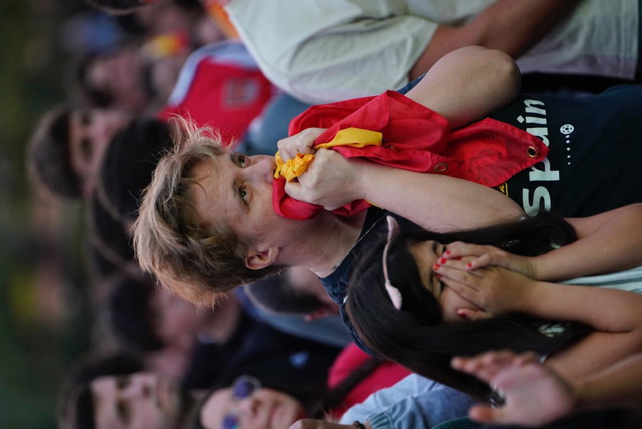 Las imágenes del ambiente para ver la final de la Eurocopa en Anoeta