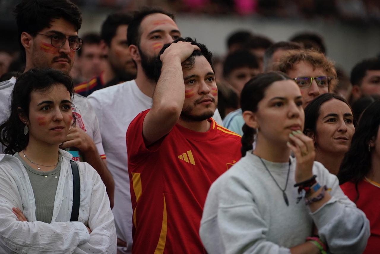 Las imágenes del ambiente para ver la final de la Eurocopa en Anoeta