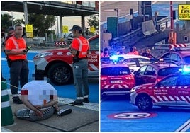 Detenido por la Policía Foral tras escapar de un control policial en San Fermín y escapar durante 52 kilómetros por la AP-68.