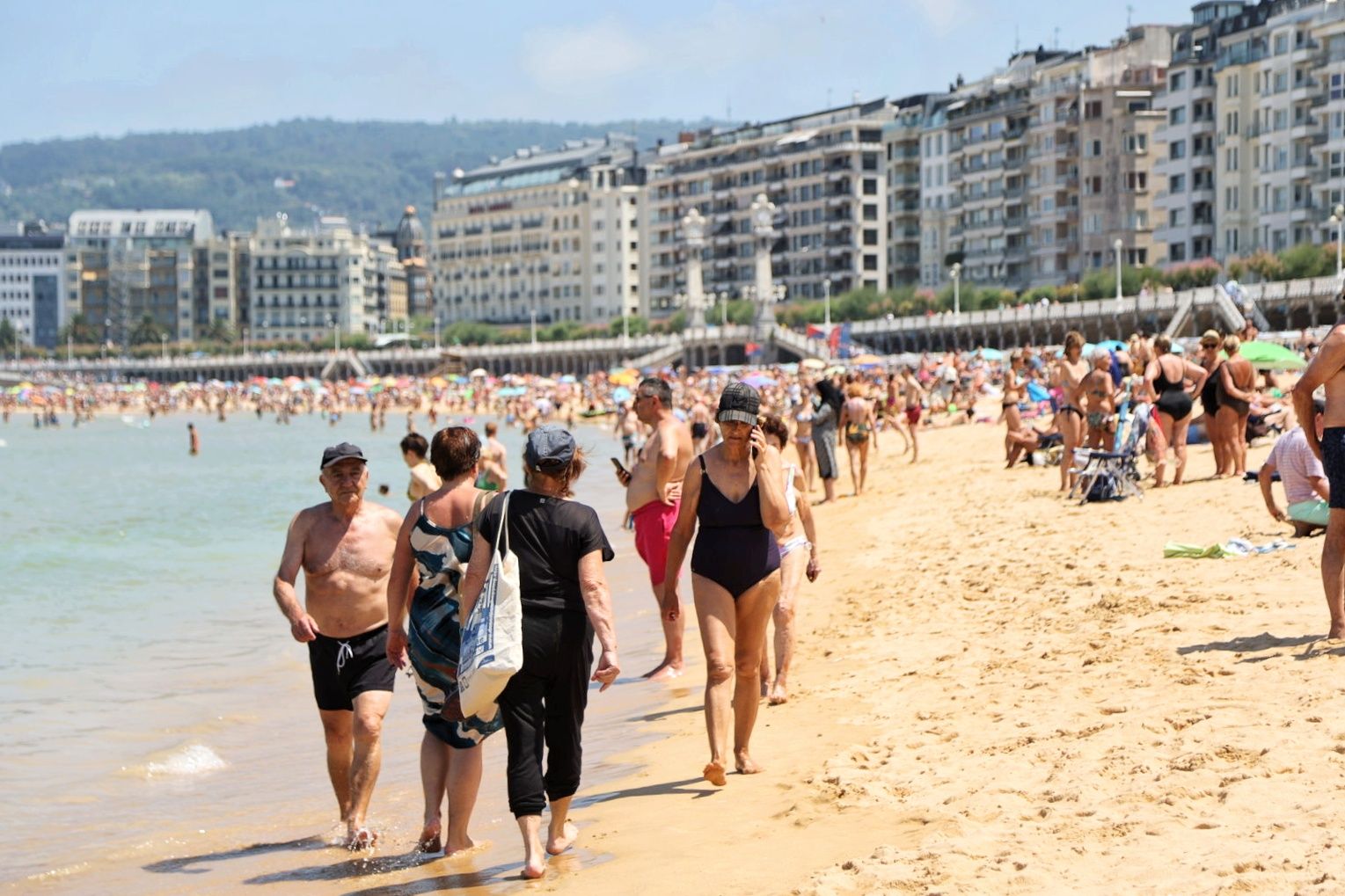 21 grados agradables que llenan la Concha