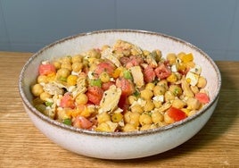 Receta de ensalada de garbanzos