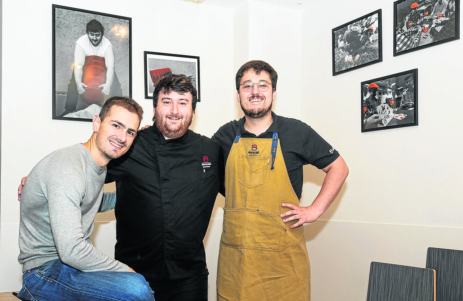 Alex Oier Olarra-Gonzalez, Andoni Balda e Imanol Lasa.