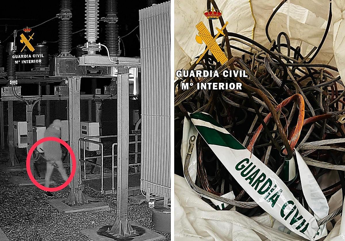 Dos detenidos por 30 robos de cable de cobre en subestaciones eléctricas navarras
