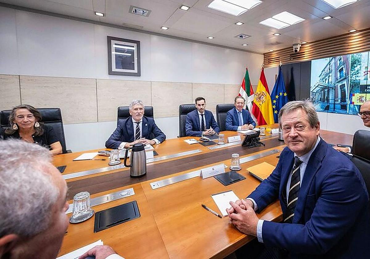 Reunión de la Junta de Seguridad de Euskadi celebrada en Madrid