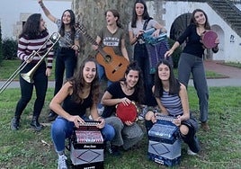 La joven formación de romería Hamarratz tocará el sábado en Santa Marina