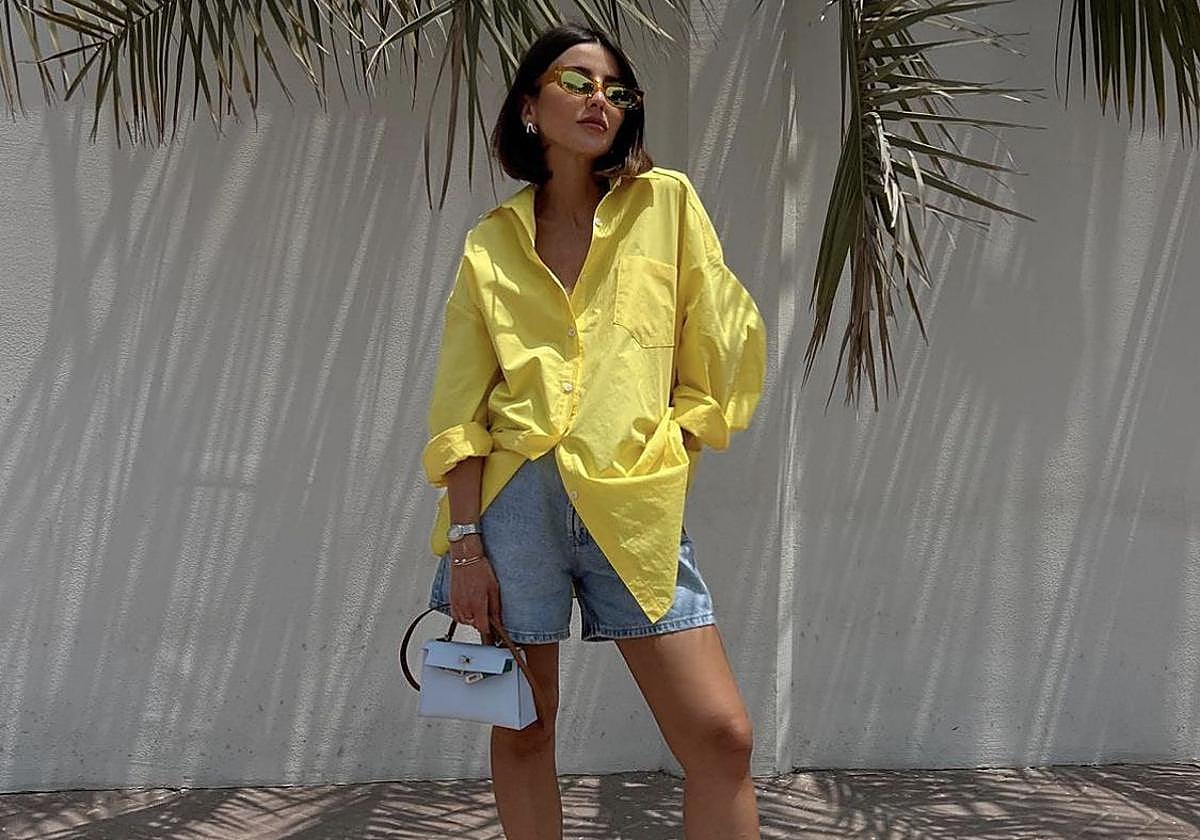 Alexandra Pereira luce como pocas las bermudas 'denim'