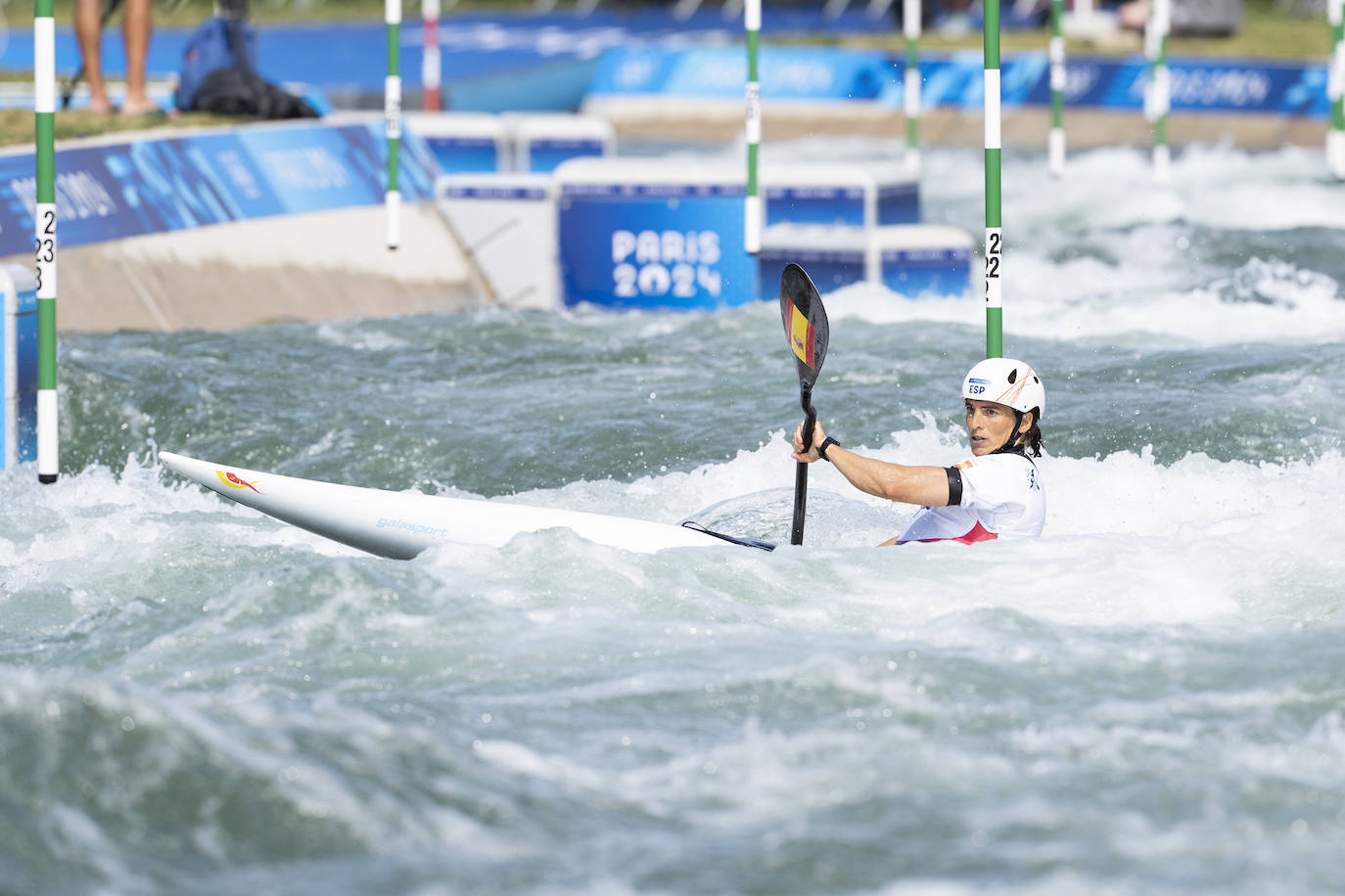 Adiós a la medalla en K1 eslalon
