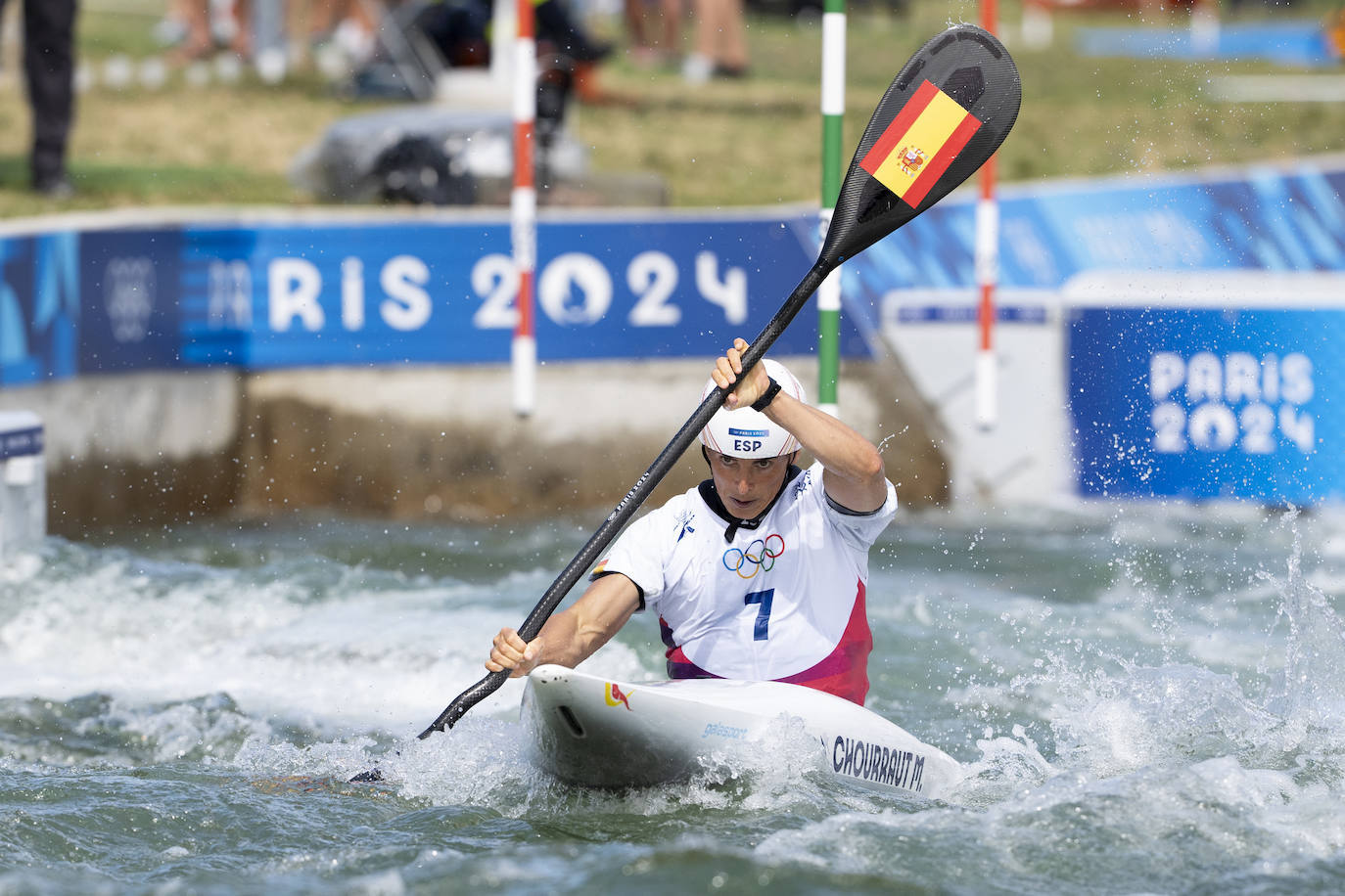Adiós a la medalla en K1 eslalon