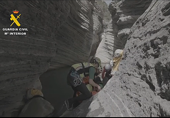 Una barranquista de 57 años de Hondarribia, rescatada en Huesca tras sufrir una caída